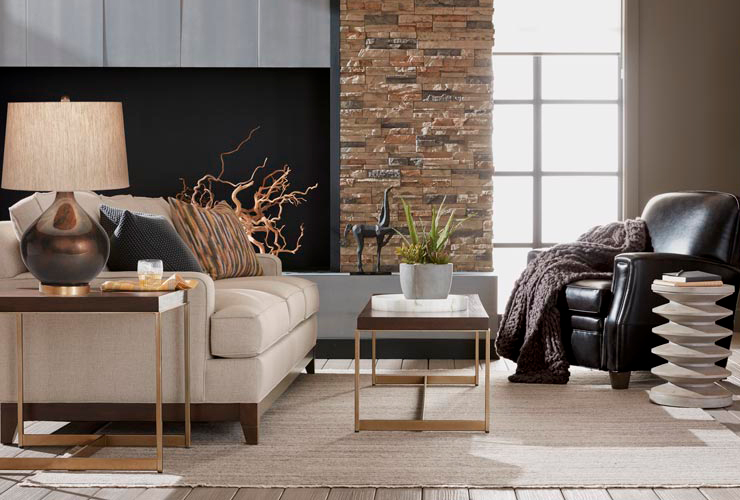 Transitional style living room