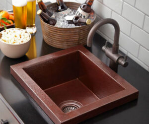 Copper bar sink