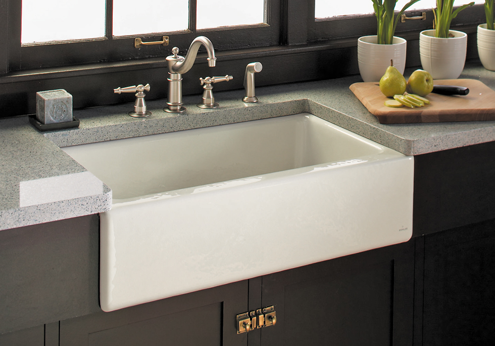 apron front farmhouse sink