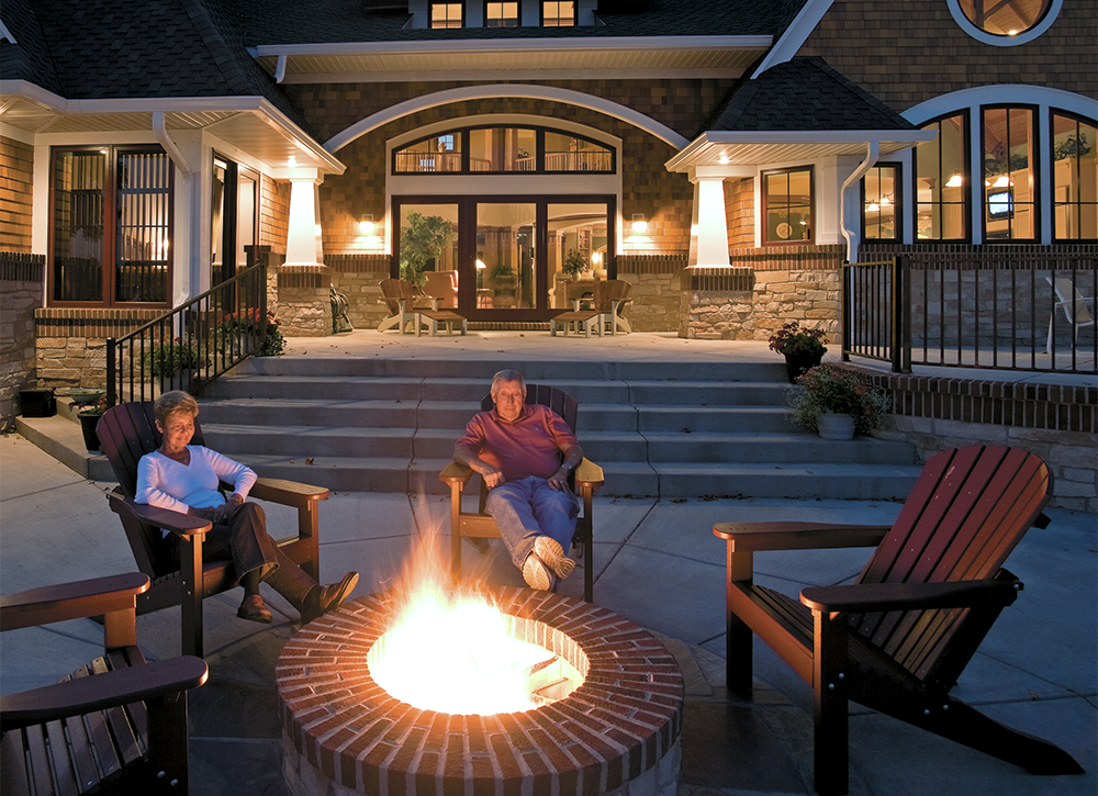 Craftsman back porch and patio