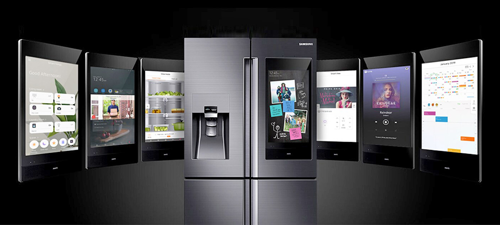 Family hub smart refrigerator. 